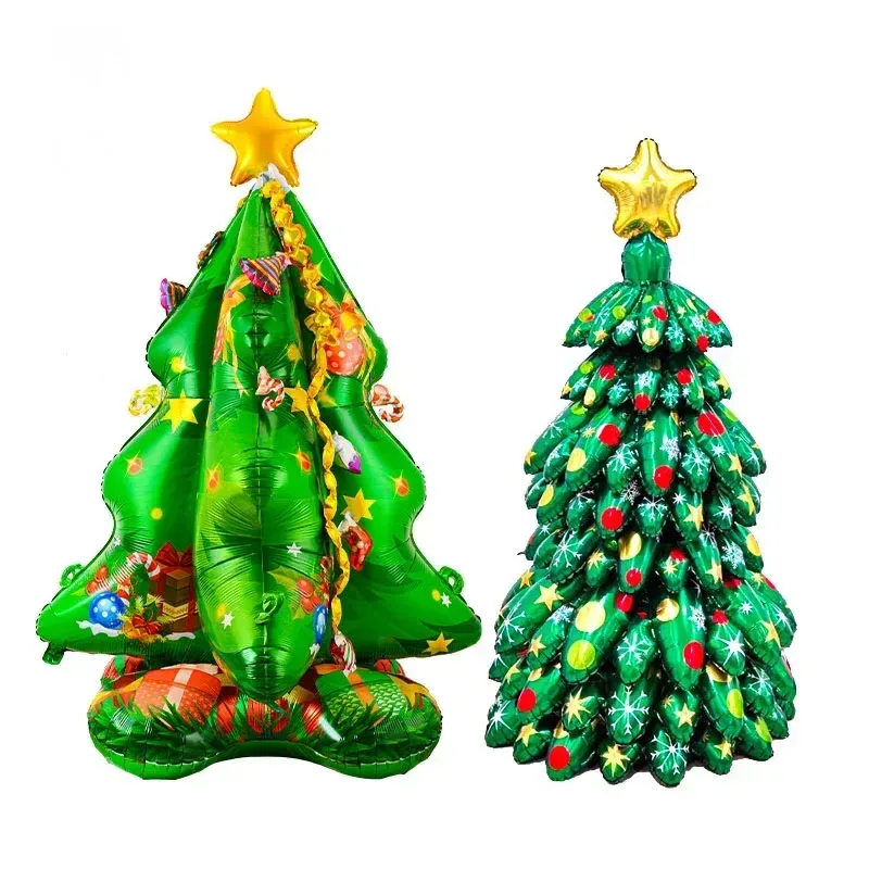  Creative Christmas Tree Balloons Set Xmas Tree Balloons Kids Favors Xmas Ornaments Happy New Year Merry Christmas Trees Ballons 