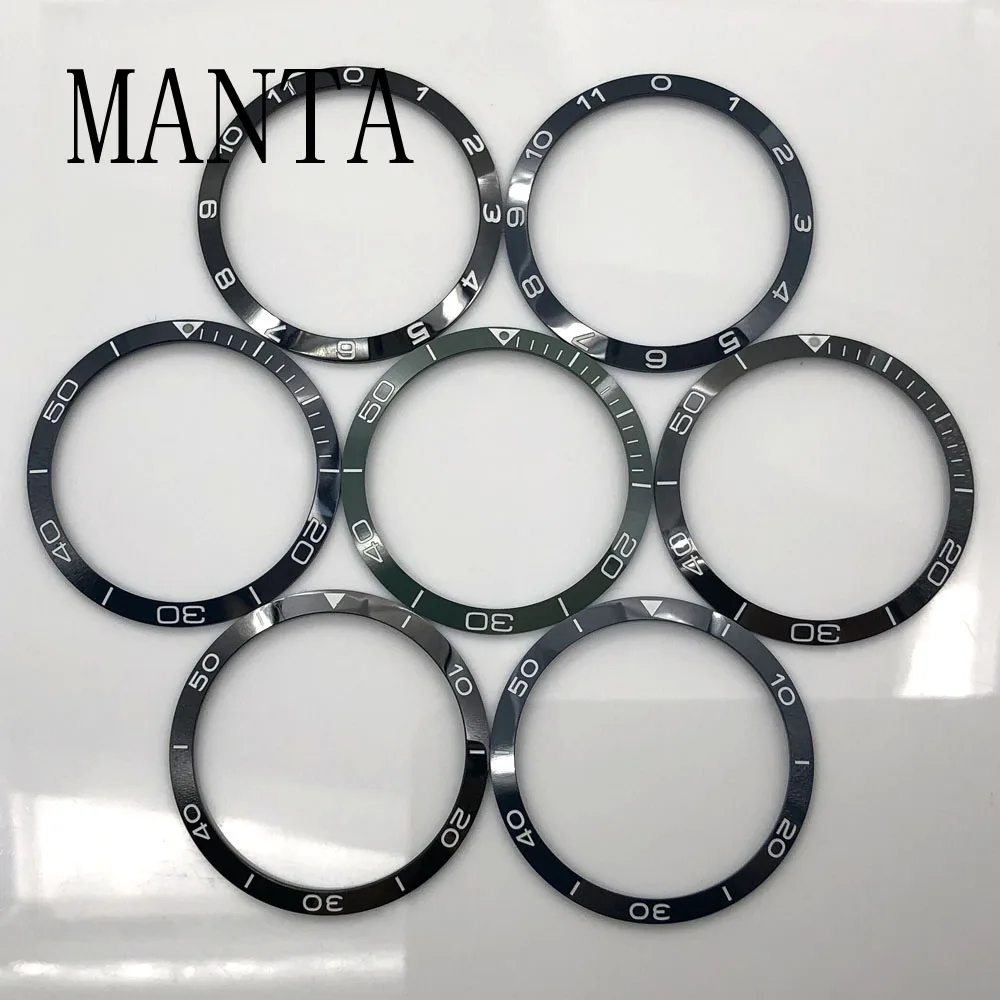 MANTA 39mm Ceramic Bezel Black Blue Green Fit 41mm Automatic Mechanical Watches Black Blue Green