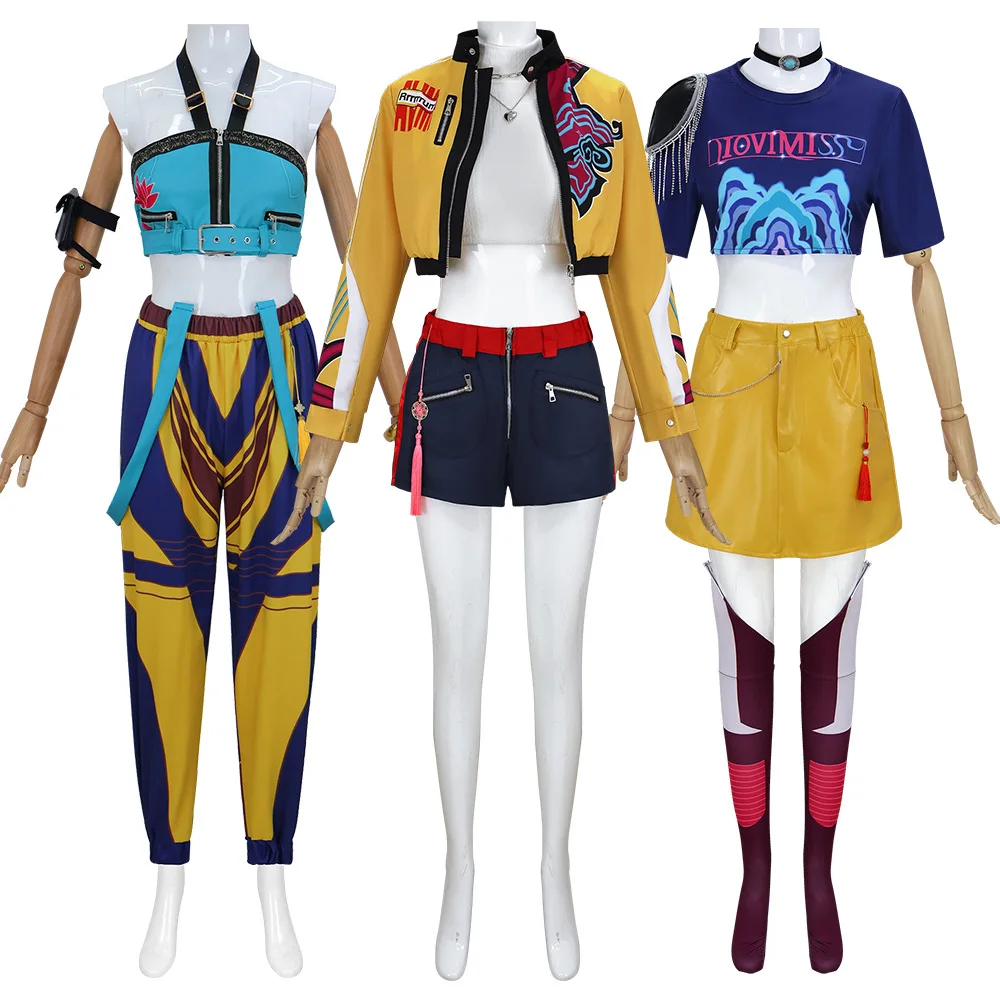 

2025 New Korean Wave Girl Group K-POP Witch Hunter Girl Group Cos Clothes Rumi Mirazoe Cosplay Clothing