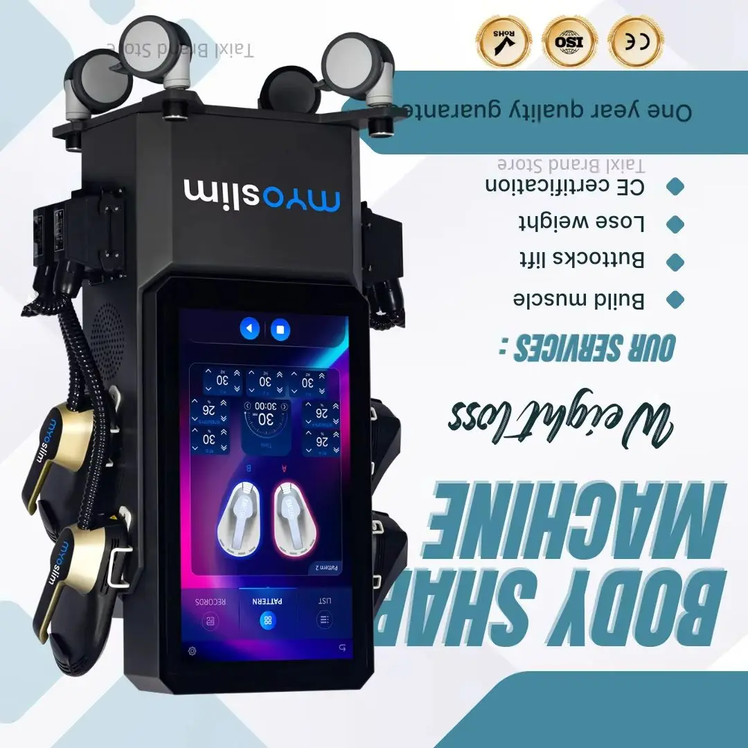 

Professional Myoslim EMS Neo Body Sculpt EMS Ultra Pro 6500W 4 Handles RF Hi-emt Muscle Stimulate Slimming Machine