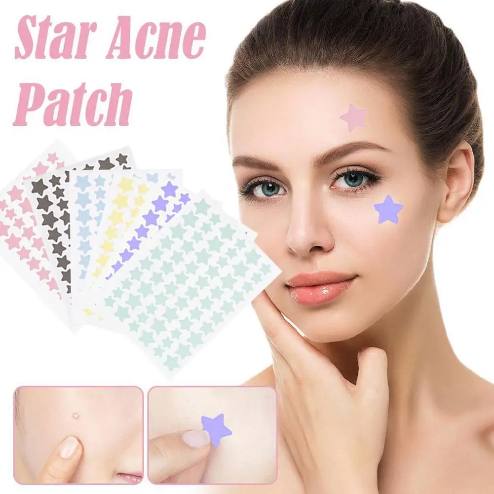 60pcs Invisible Star Shape Acne Patch Acne Marks Cover Patch Waterproof Sweat Proof Pimple Remover Tool Skin Care For Men Women