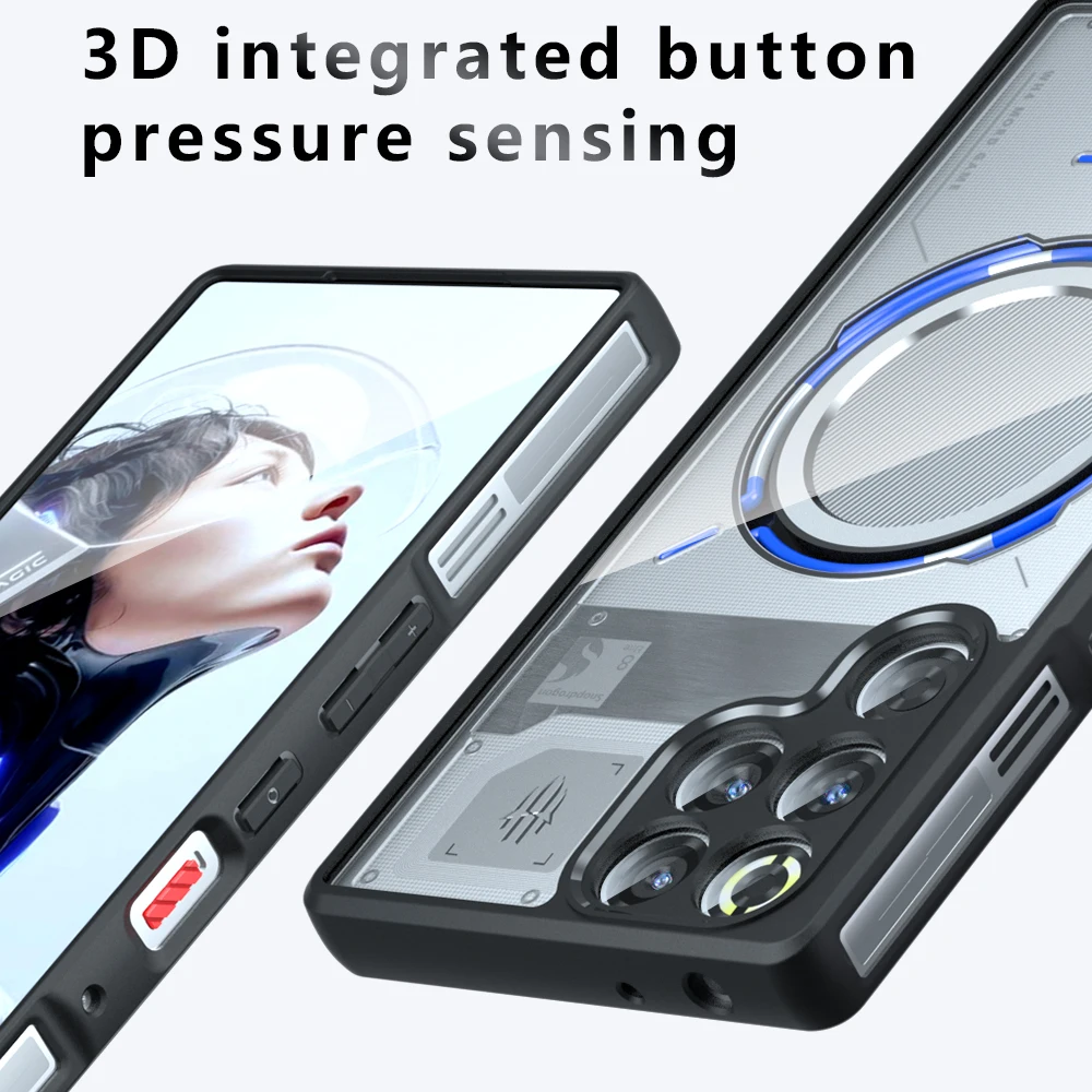 Skin Sensation Airbag Anti Drop Case Cover for ZTE Nubia RedMagic 11 Pro Mircropyle Back Case Cover Fundas ZTE Red Magic 11 Pro+