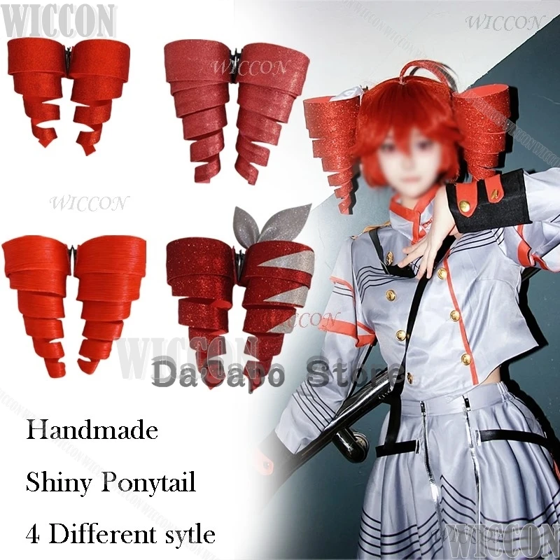 لا تصدق قصة تي كاسان ميكف تيتو ملابس تنكرية ديفا شعر مستعار لامع ذيل حصان لعب الأدوار Vtuber الهالوين الفتيات كوميك كون كوس #6