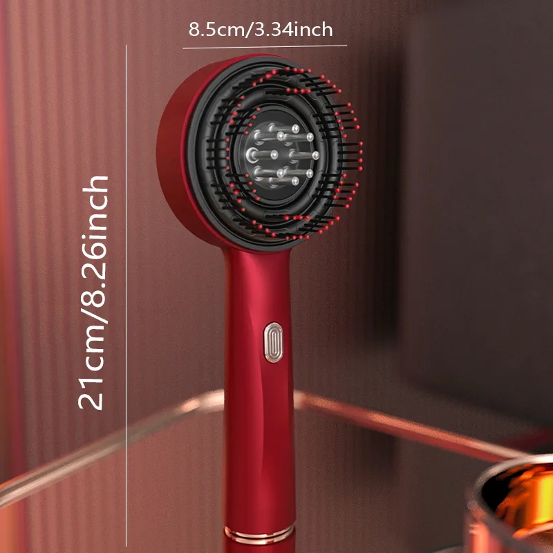 مشط تدليك فروة الرأس أداة نمو الشعر الأحمر أداة أدوية الرأس