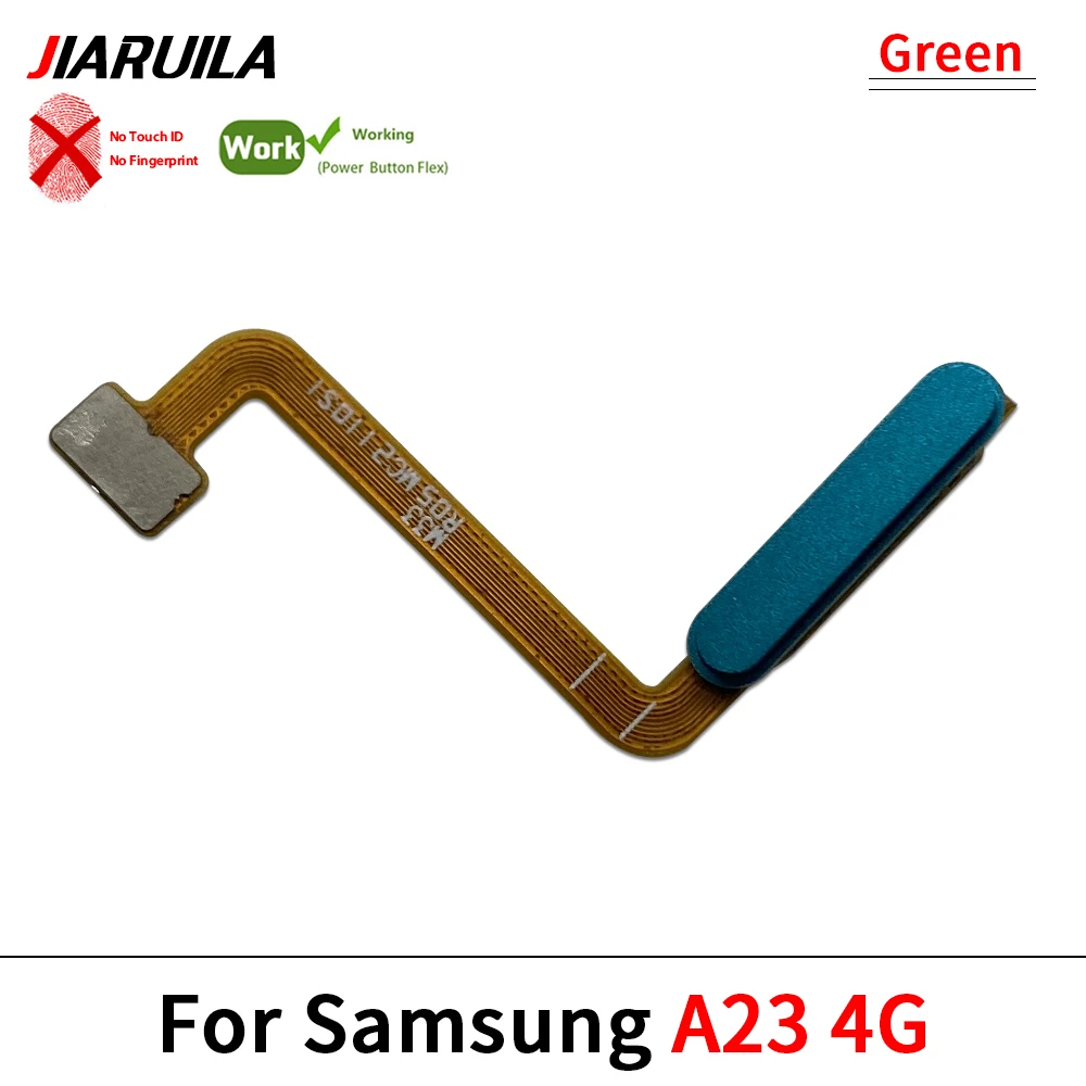 

10 шт., кнопка «Домой», возврат ключа питания, меню, соединение, гибкий кабель без отпечатков пальцев для Samsung A03S A15 5G A23 4G