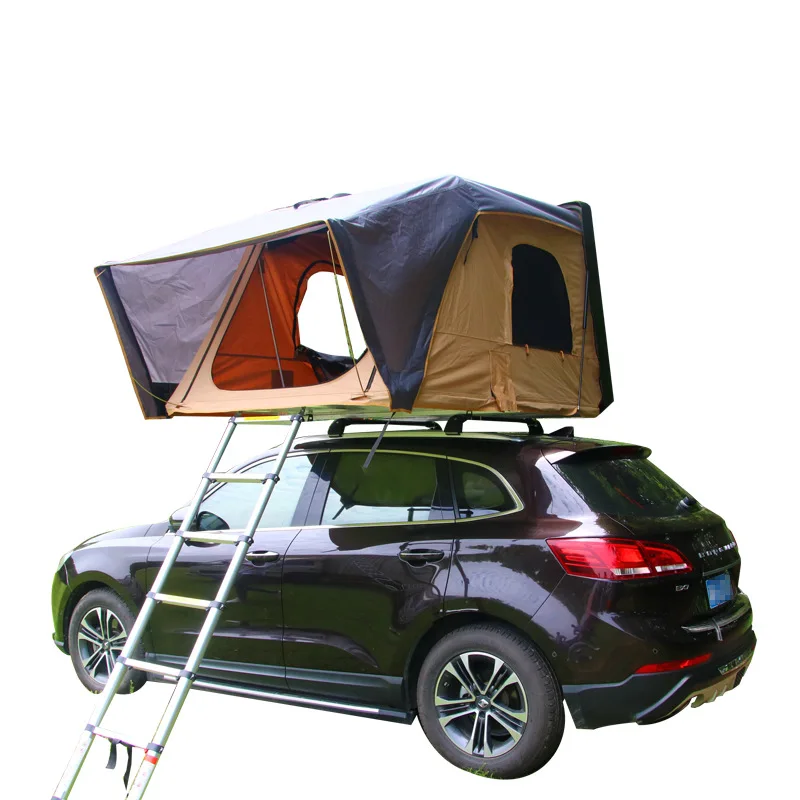 

Couples outdoor camping self-driving tour, free roof tent to keep warm, windproof and cold-proof car tent