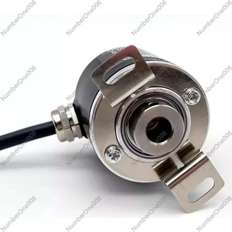 Incremental Hollow Shaft Optical Encoder 40mm Diameter 8mm Bore NPN Output 300-3600 PPR Replacement for Universal Applications