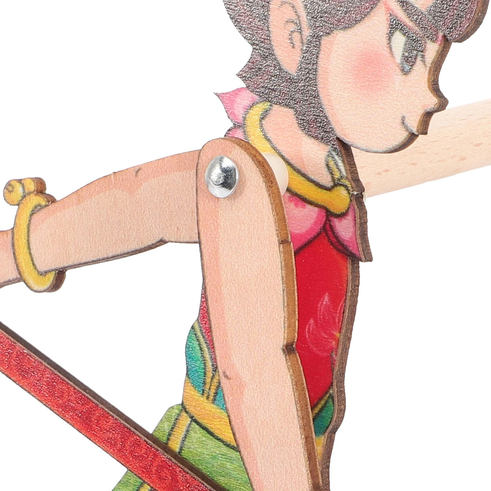 แบบดั้งเดิมไม้เงา DIY หุ่นมือสําหรับเด็กโรงละครเล่นวัฒนธรรมจีน Story Puppet Dance Performance