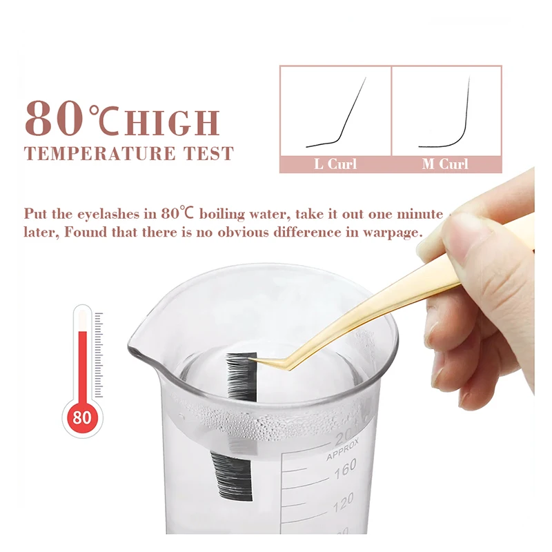 L M Curl Premium Individual Eyelash Extensions Matte Lashes 8-16mm L eyelash Professionals Classic Natural Lash Wholesale