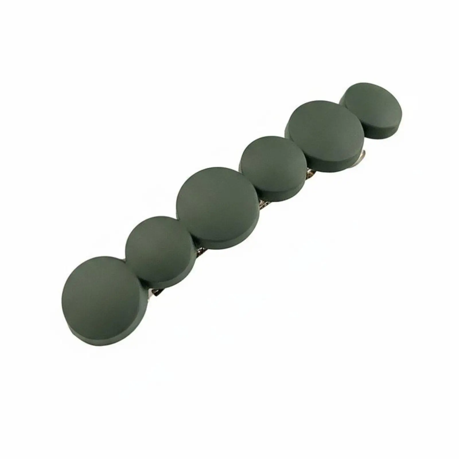 Fashionable Resin Hair Barrette for Women Cute Circle Pattern Lightweight Clip for School Work