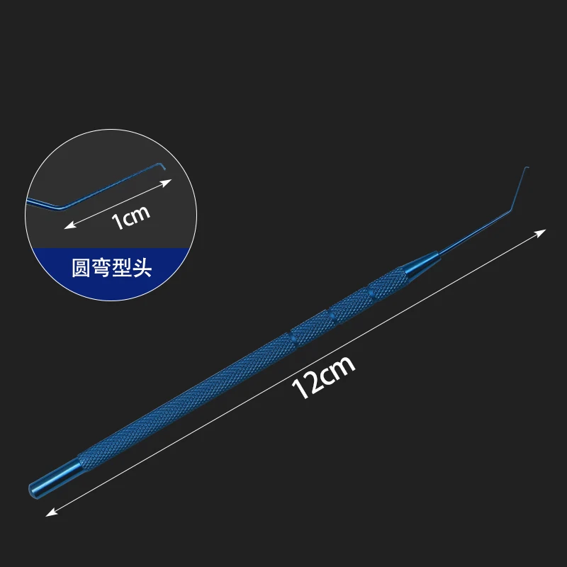 Strumenti microscopici Strumenti chirurgici in acciaio inossidabile a doppia testa a testa singola Restauratore dell'iride in cristallo di titanio