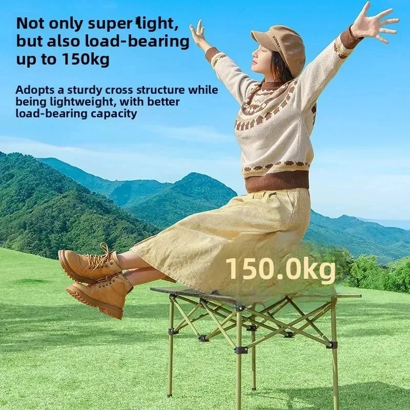 

Складной стол на открытом воздухе, портативный походный стол и набор стульев, набор оборудования для пикника, барбекю, торгового уличного стула