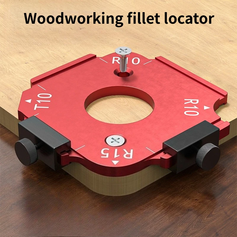 

1pc Woodworking Rounded Corner Positioning Mold Model Wardrobe Corner Trimmer Mold Hand Tool R Arc Template