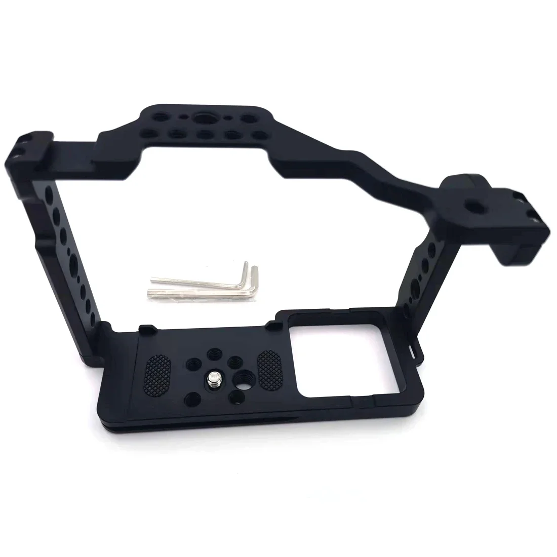 Topcine GH52 Camera Cage for Panasonic GH5 GH5S GH5II Camera Cage with Cold Shoe Mount Arri 3/8 Hole Arca Quick Release Rail