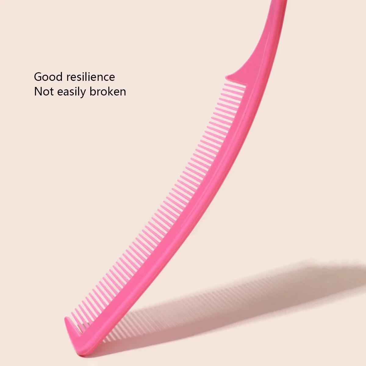 قطعة واحدة من مشط ذيل مدبب احترافي لتصفيف الشعر في صالونات التجميل المصنوعة من الفولاذ المقاوم للصدأ ومشط شعر صبغ مضاد للكهرباء الساكنة خاص للشعر المستعار الحقيقي