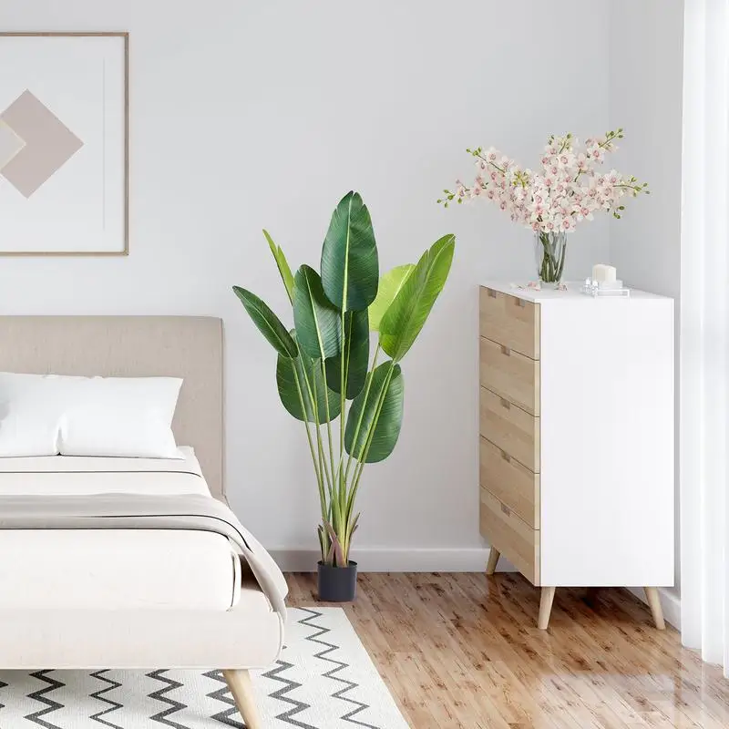 Planta Artificial Ave Del Paraíso 700X700X1524Mm, Planta Artificial De Pe, Plantas Artificiales En Maceta, Flor Artificial Inodora E Impermeable, Decoración Ideal Para Dormitorio, Estudio, Sala De Estar — -74%, 142.57€ Coupon, from 50.09€ – 74% descuento – €50.09