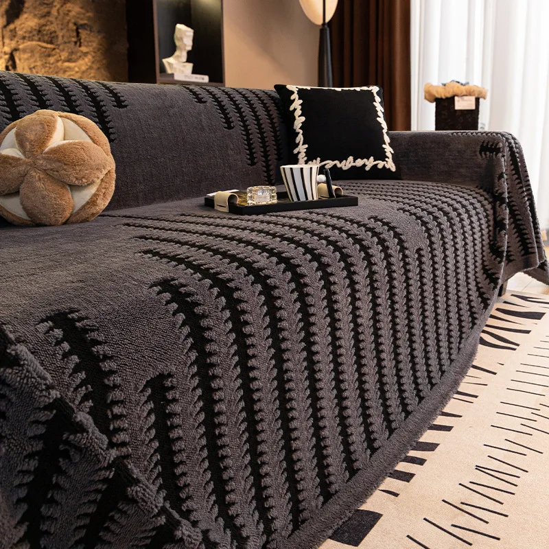 

1 шт. новая мягкая подушка для дивана, нескользящая осенью и зимой, полотенце для дивана, всего полное для новогоднего праздника