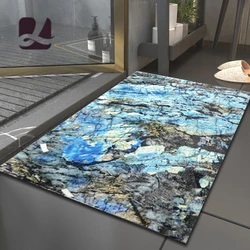 Light luxury marble design style large Absorbent Floor Mat，Quick-drying absorbent carpet，Kitchen carpet，Bathroom non-slip mat