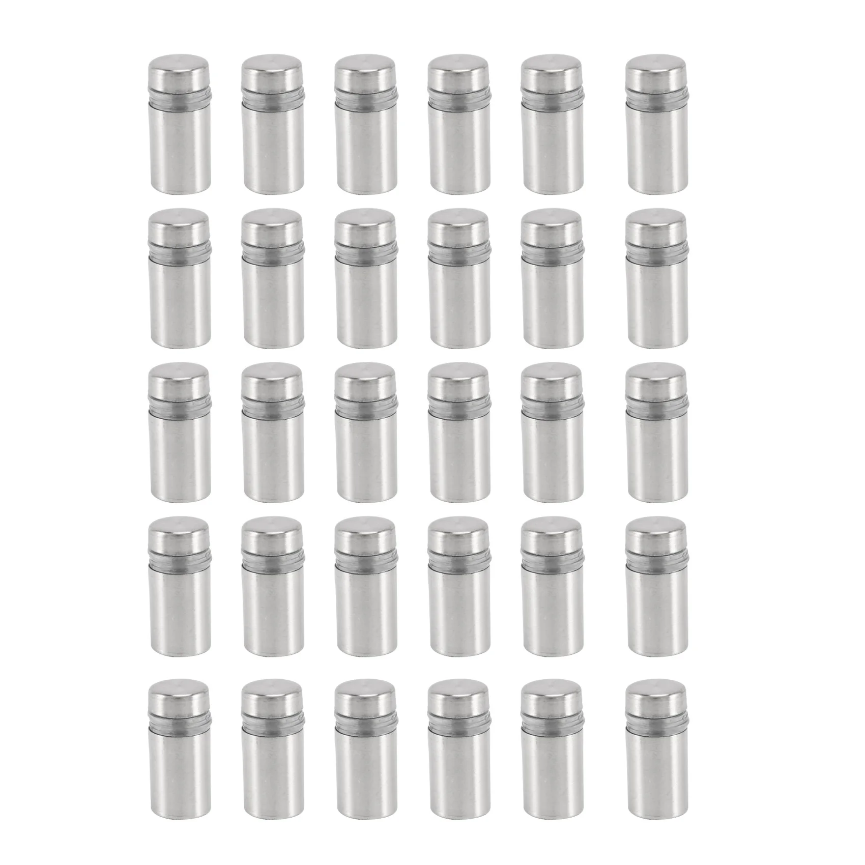 30 Pieces 12 X 22Mm Stainless Steel Spacer Glass Holder Sign Mounting