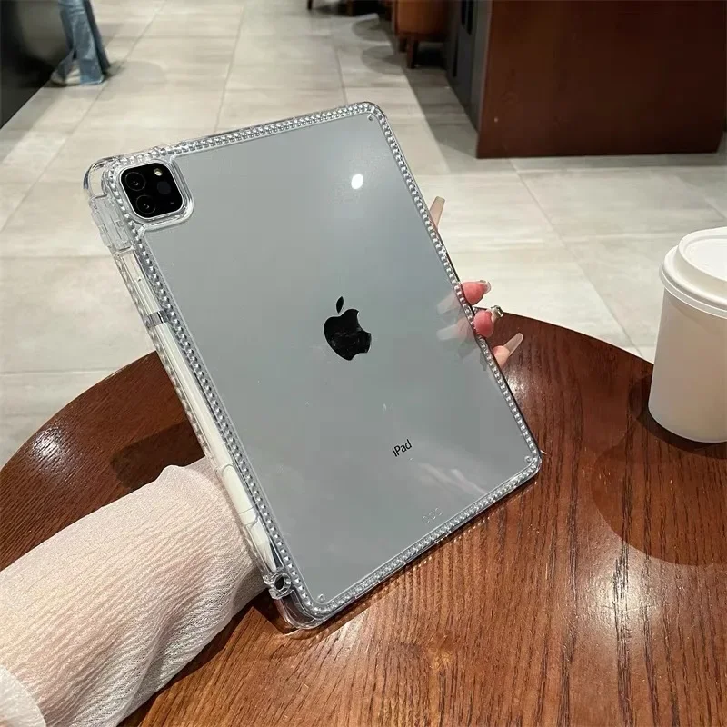 

Акриловый чехол для iPad Pro air A16 11 13 2025 12.9 10.5 Чехол для iPad 4th 5th 10.9 9.7 Прозрачный жесткий чехол для iPad 7th 8th 9th 10.2