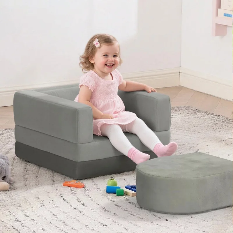*Modern Design Compressible Full-Sponge Bean Bag Sofa Wholesale Cross-Border in Corduroy Fabric for Small Living Rooms