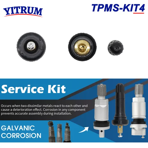 TPMS Däcktryckssensor Gummiventil Reparationssats För GM Chevrolet Cadillac GMC Opel/Vauxhall Ford Lincoln 6 best sales TPMS-ventilspindel - №2