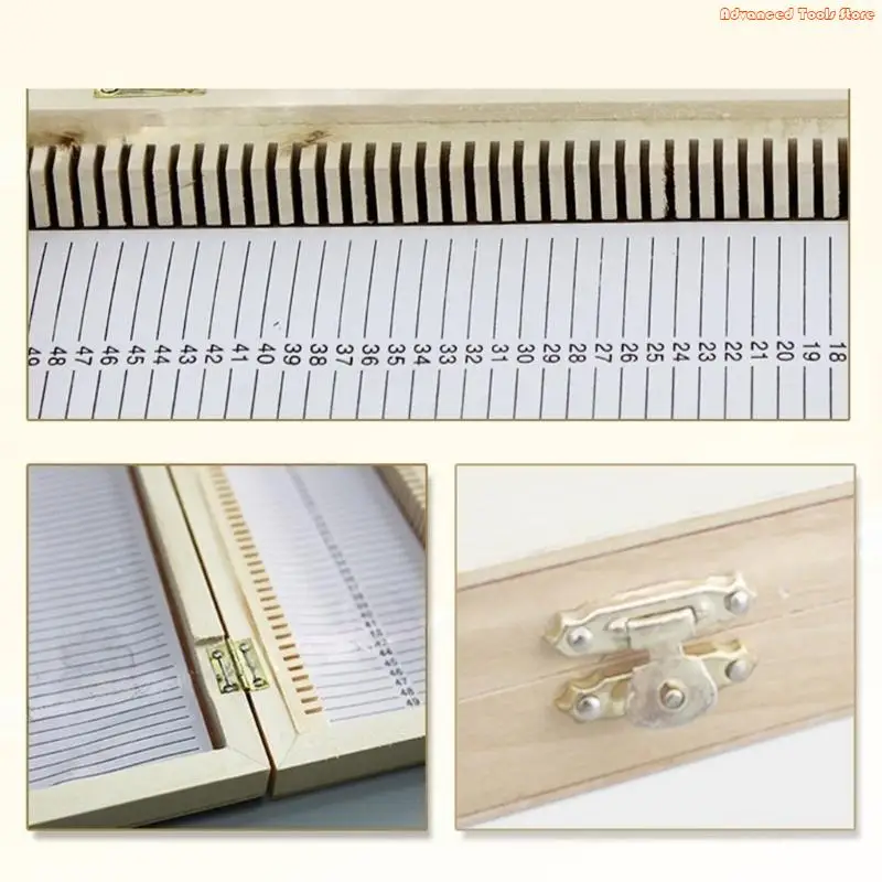 金属バックル付きのソリッドウッドスライドストレージボックスは50の生物学スライドサンプルW91Bを保持します