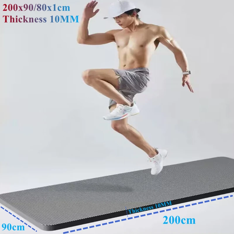 

Extra Large Yoga Mat 200x90/80cm Exercise Moisture-proof 10MM Thicken Non-Slip Durable Camping Picnic Mat Gym Fitness Indoor