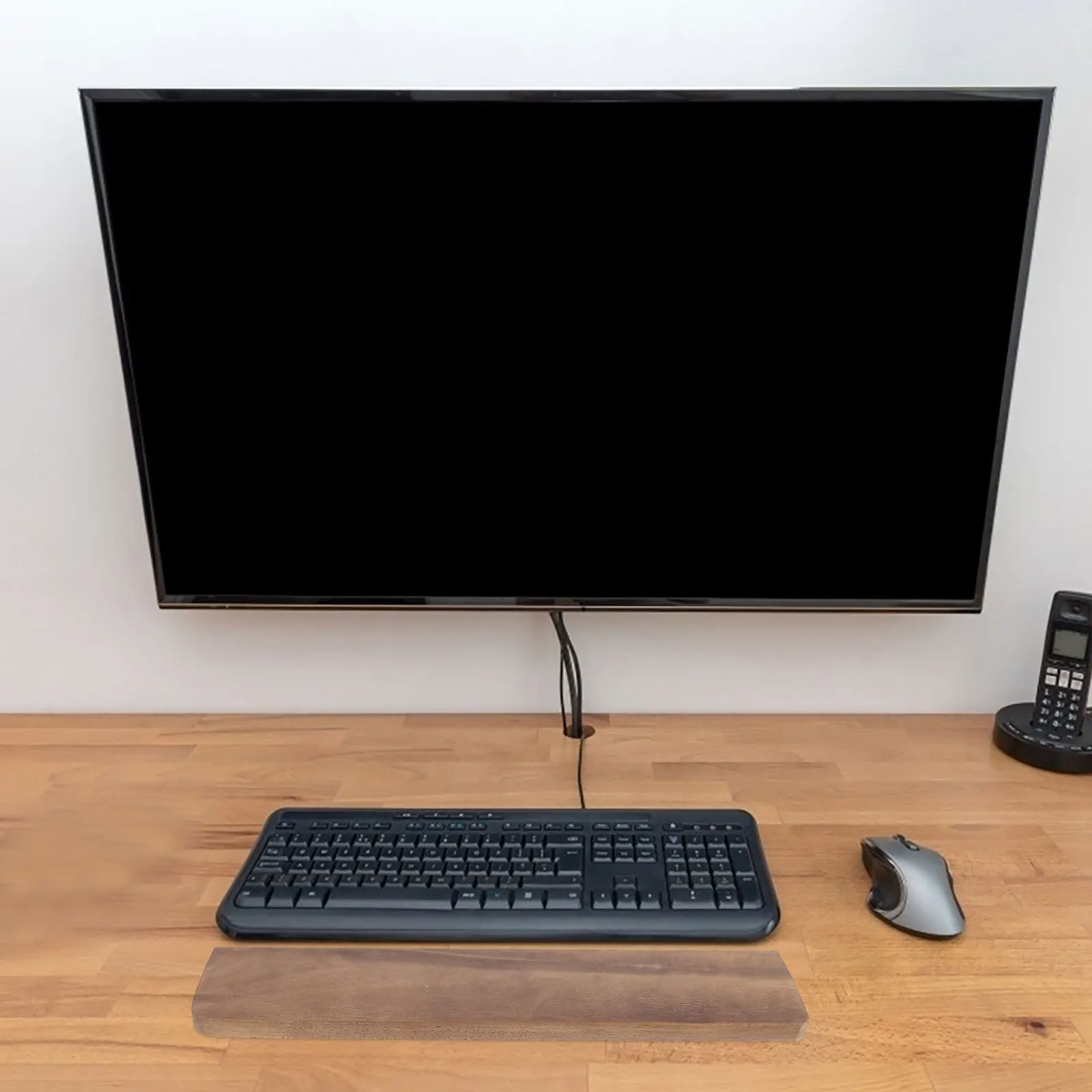 

Wooden Keyboard Rest Desktop Keyboard Wrist Pad Support Pad Gaming Office Laptop Computer Armrest Easy Clean Antislip