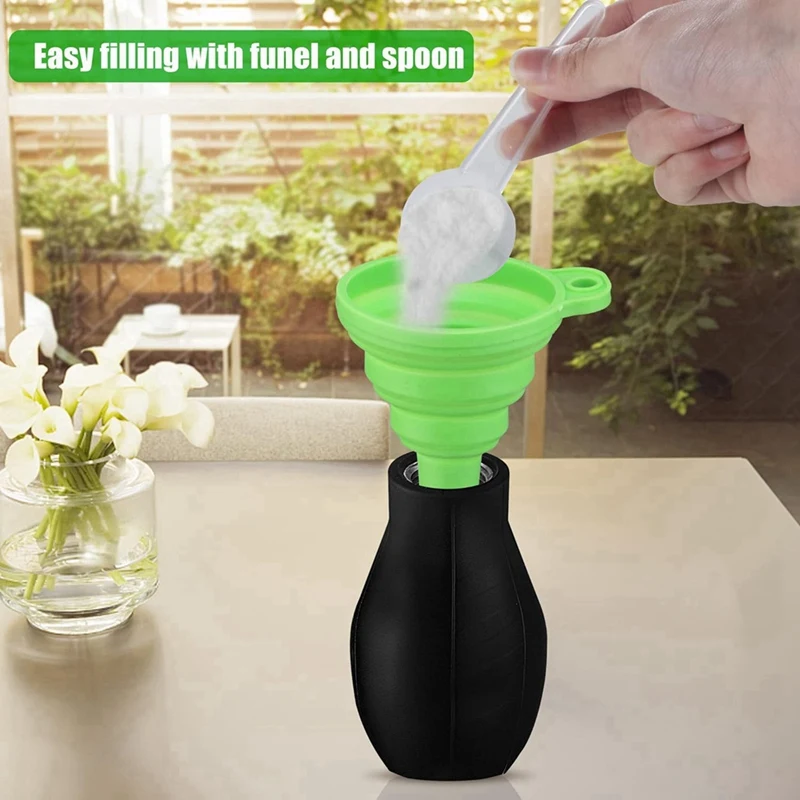 A76f-bulb espanador pulverizador inseto buster portátil, dispensador aplicador para terra diatomácea outras aplicações de pó doméstico