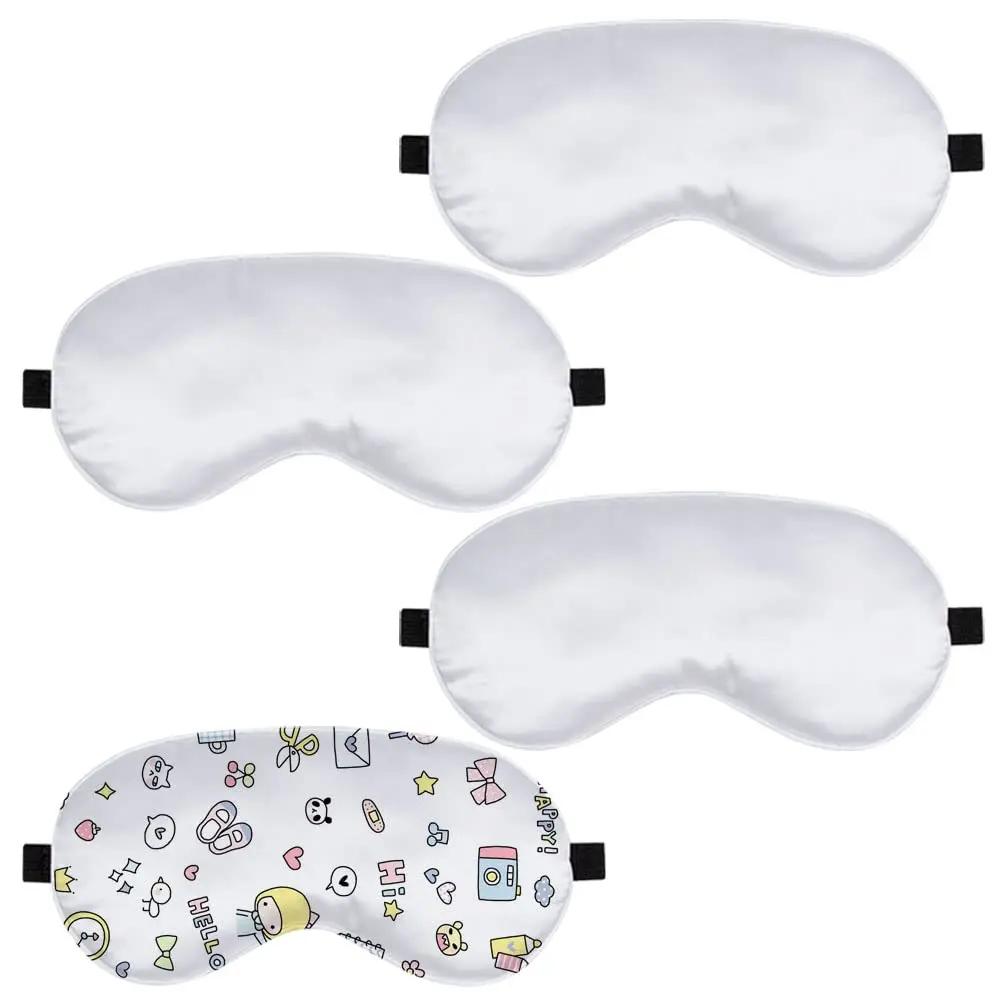 

1pc Sublimation Blank Eye Sleep Coverings Heat Transfer Sleep Eye Coverings Shade Blind Fold Sleeping for Sleeping Travel