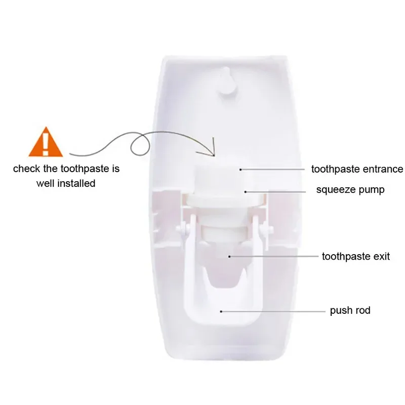 Essential Bathroom Wall Mounted Toothbrush Holder – Automatic Toothpaste Dispensing & Squeezing, Tidy Storage Tool - view 3