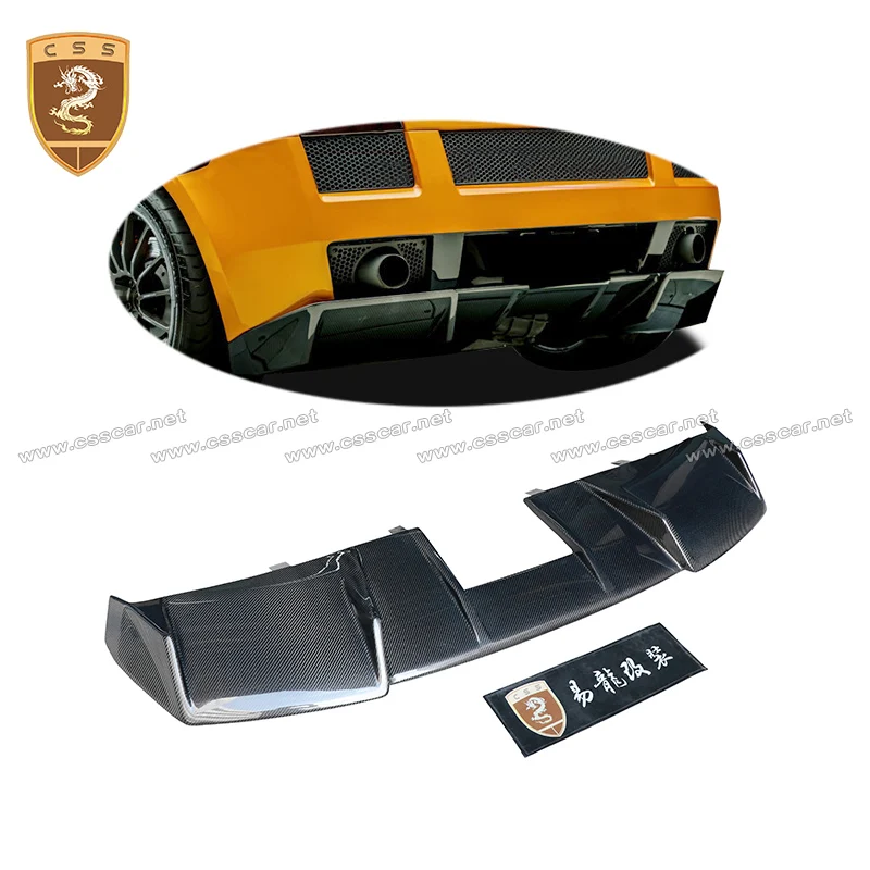 

For Lamborghini Gallardo LP540/LP550/LP560 2004-2008 Model Refit DM Style Real Carbon Fiber Rear Bumper Lip Diffuser Spoiler
