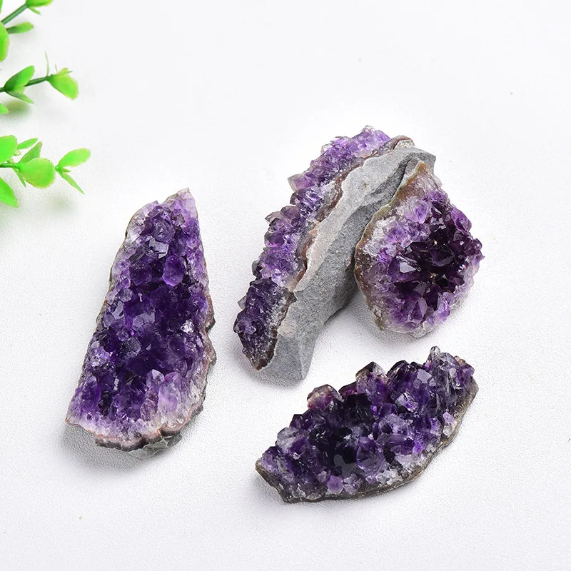 

Large Natural Raw Purple Brazilian Amethyst Quartz Crystal Cluster Druzy Geode Healing Stone Specimen Home Decor Crafts Ornament