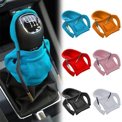 Fashion Hoodie Car Shift Knob Cover Manual Handle Gear Lever Decoration Hoodie Cover Automatic Car Interior Accessories