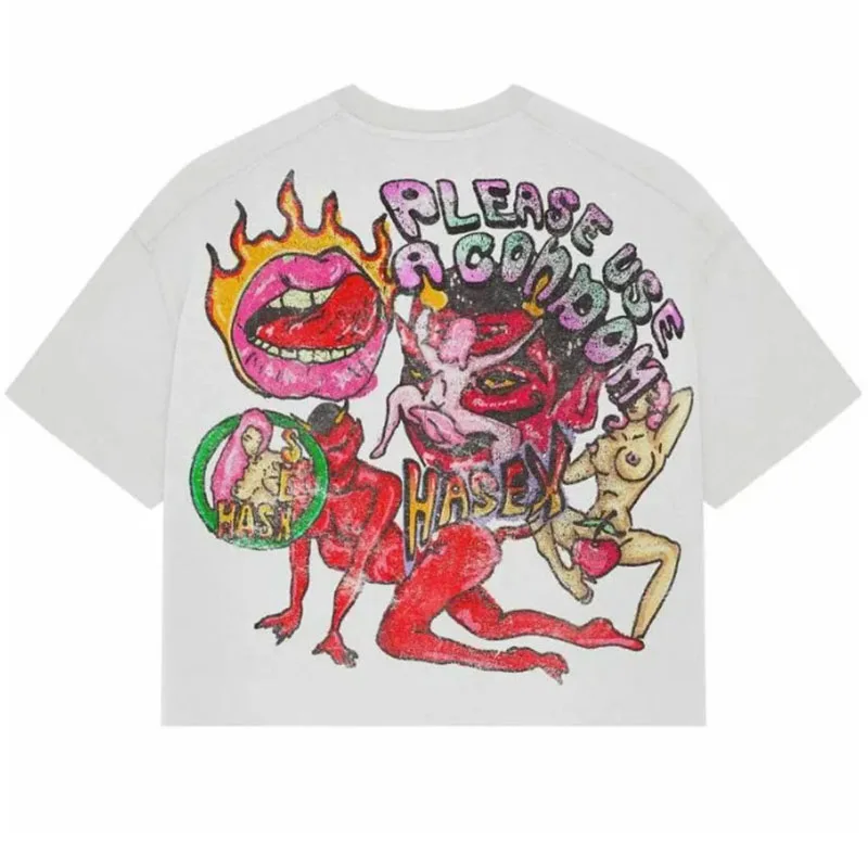 เสื้อยืดคอกลมแขนสั้นทรงหลวมสำหรับฤดูร้อน เสื้อแขนสั้นลำลองอเนกประสงค์ ใส่ได้ทั้งชายและหญิง