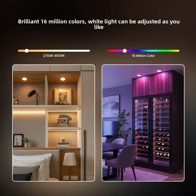 MOES Tuya ZigBee GX53 Smart LED Bulb RGB CCT Color Changing Dimmable Music Sync Alexa Google Home
