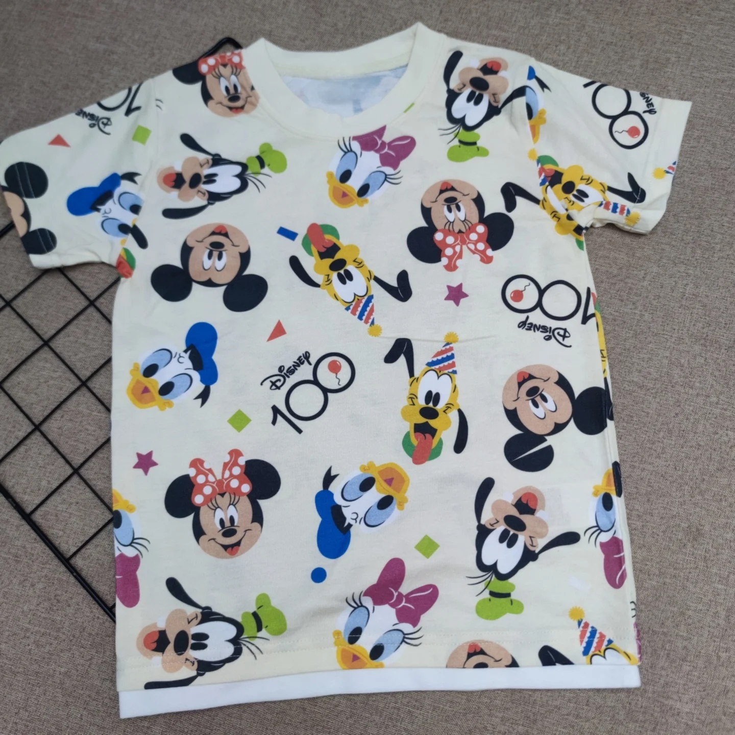 2026 جديد ميكي ماوس الرجال والنساء تي شيرت موضة مطبوعة فستان صيفي قميص الانمي كم قصير قمة الموضة النسائية #3
