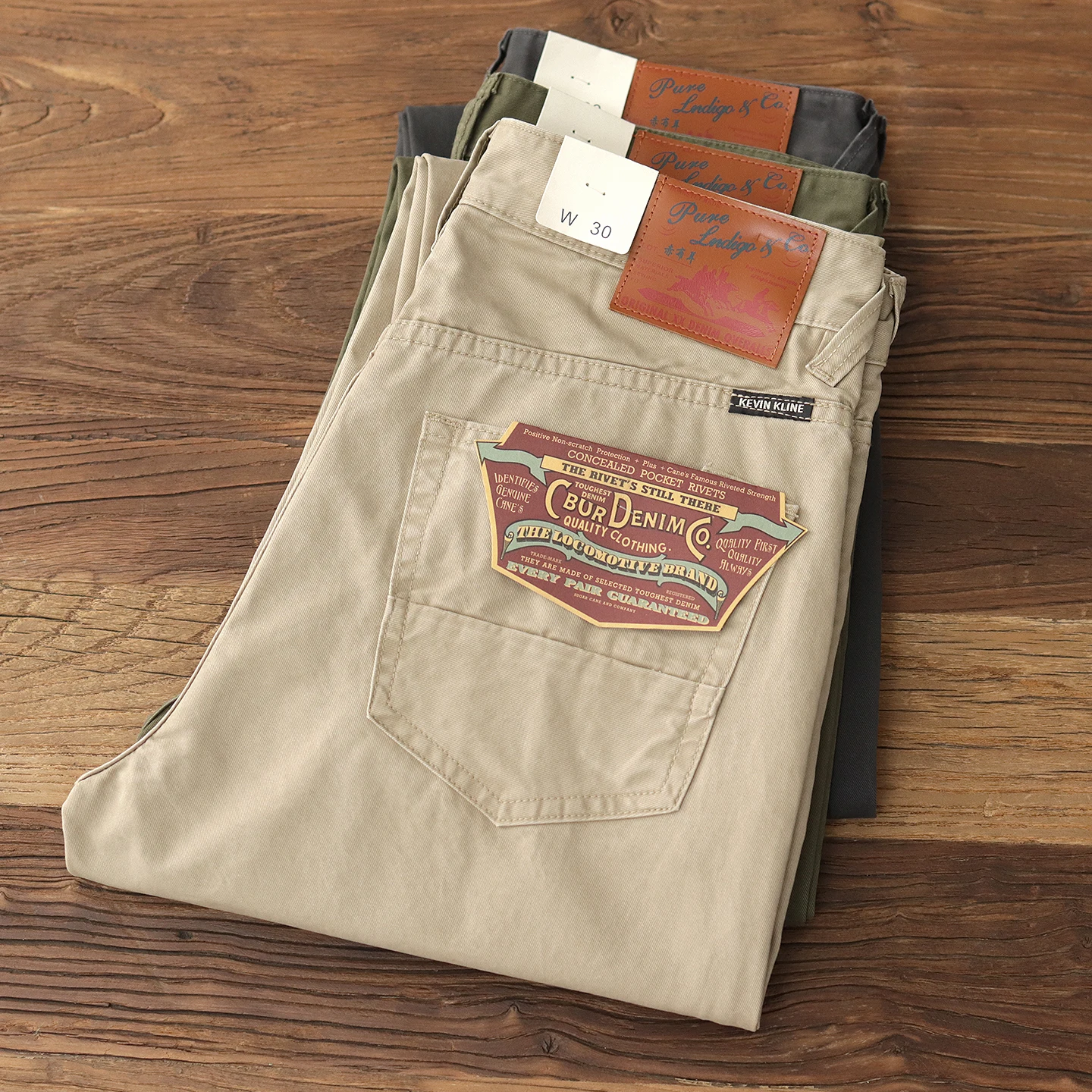 Retro pure cotton casual pants for men washing and antique simple khaki work suit straight pants for men new spring and autumn