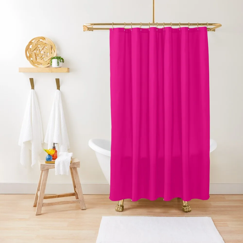 

Hot Pink | Solid Color | Shower Curtain Luxury Bathroom Shower Modern Accessory Bathrooms Window Curtain