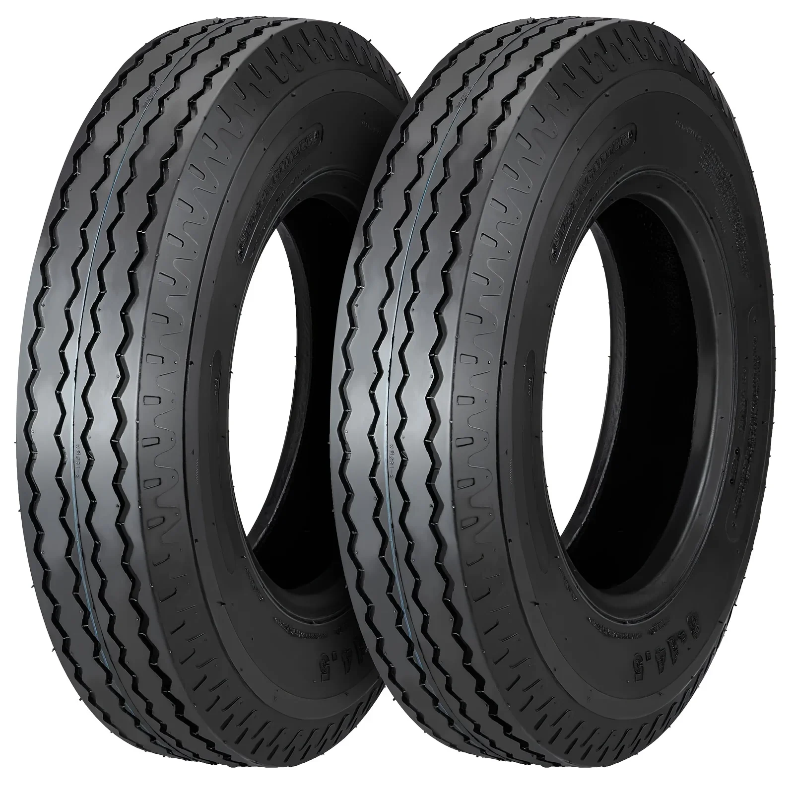 

High Performance 2 Set of 4.8-12 4.8x12 480-12 4.80-12 5.30-12 Trailer Tires, 6PR Load Range C, Heavy Duty 6PR True Highway 8-14