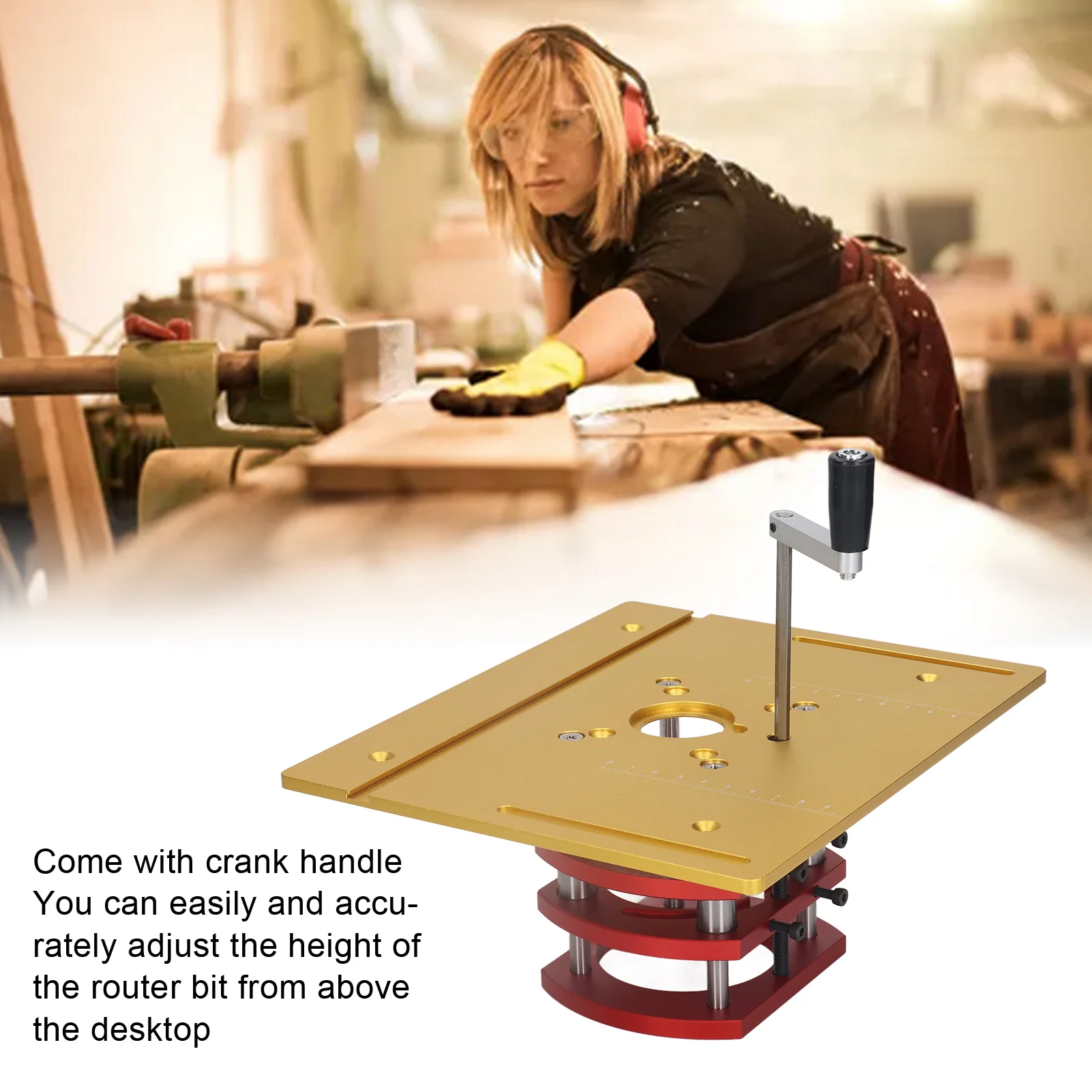 Router Lift Manual Lifting Router Lift System Kit Router Table Saw Insert Base Plate Router Lift System Router Table Lift System
