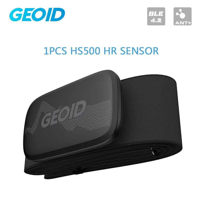 GEOID HS500 Herzfrequenzmesser Fitnessgeräte Ant Bluetooth Herzfrequenzsensor mit Brustgurt Tracking LED-Licht