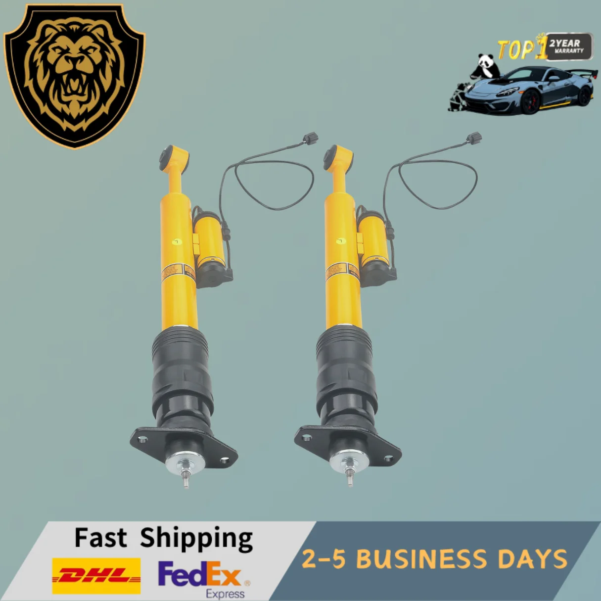 Pair Rear Shock Struts Fit Dodge Challenger Charger SRT SRT8 SXT R/T 2012-2023 68421907AA, 68235727AA, 68235727AB, 68235727AC,