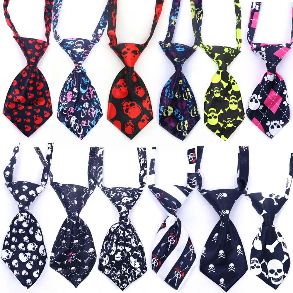 

60PCS Halloween Pet Puppy Dog Cat Small Neck Ties Adjustable Dog Kids Neckties Dog Accessories Pet Supplies