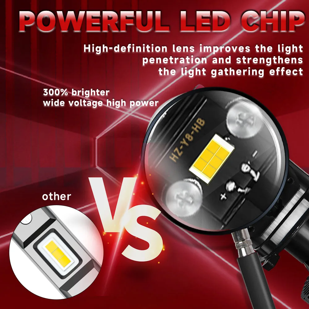 طقم تحويل مصباح أمامي H4 بعدسة ثنائية ليد صغيرة ، شعاع مرتفع ومنخفض ، مروحة توربو ، بليو دبليو ، 22000 لومن ، K ، أبيض LHD ، RHD ، تلقائي ، Y8 #6