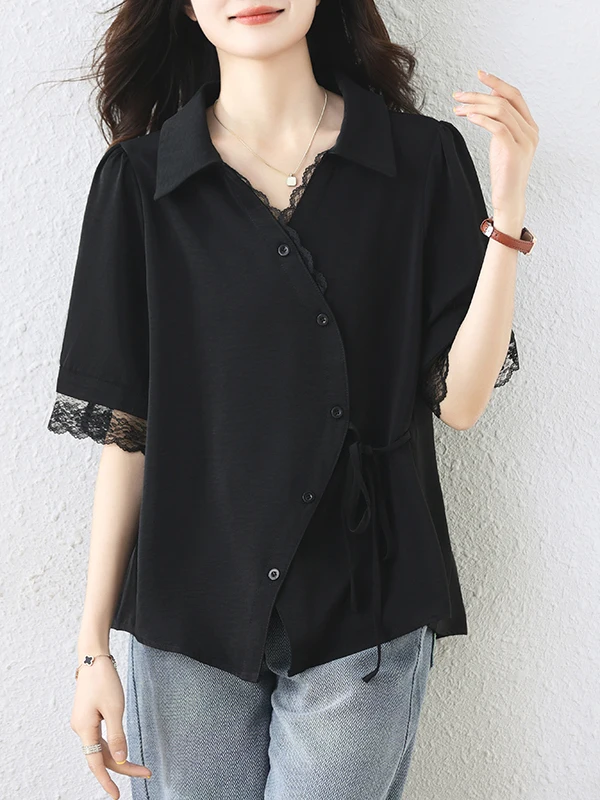 

Универсальная повседневная свободная рубашка больших размеров с эффектом стройности, летняя, модная, для повседневной носки, многофункциональный стиль