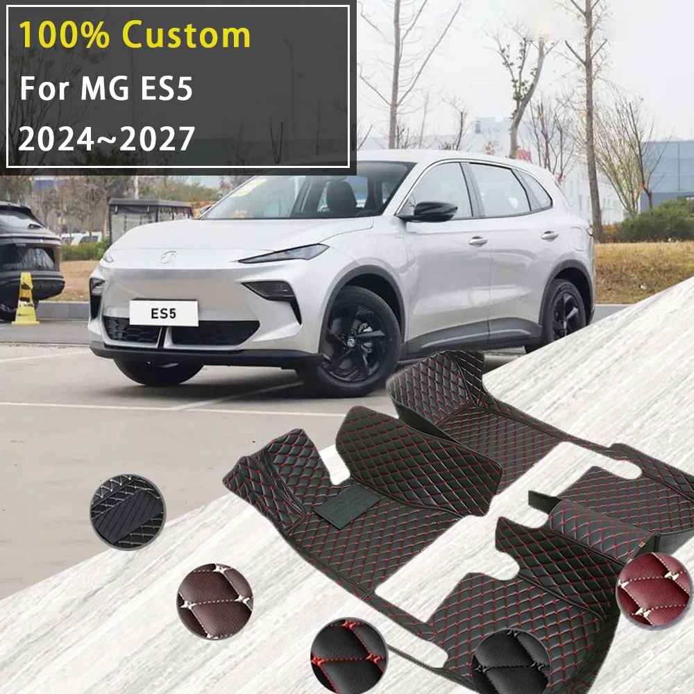 

Car Floor Mats For MGS5 EV MG ES5 ES34 2024 2025 2026 2027 Waterproof Rugs Carpets Full Auto Interior Part Accessories