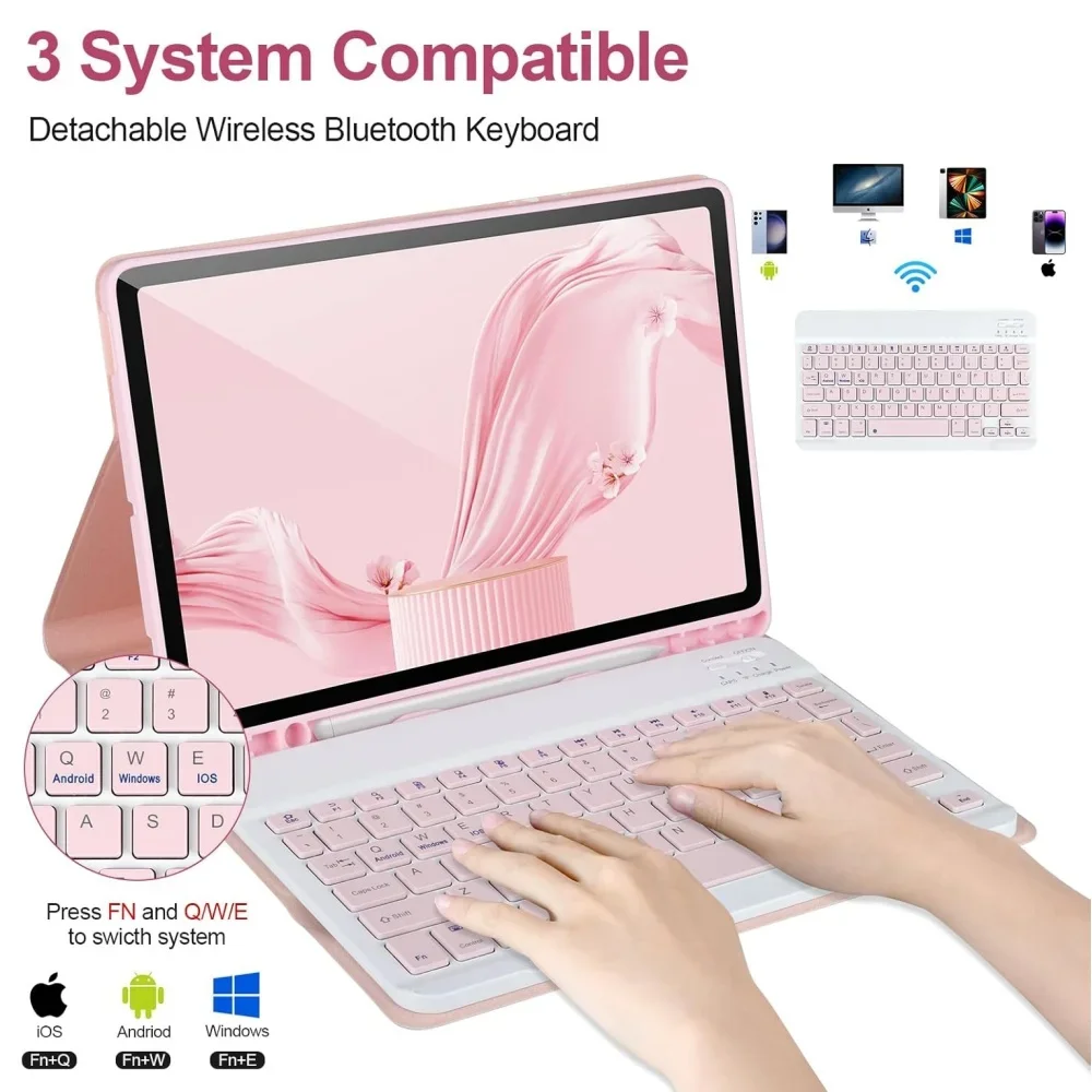 Magnetic Detachable Wireless Keyboard Cover for Samsung Galaxy Tab S11Ultra S10Ultra S9Ultra S8Ultra 14.6inch Tablet Keyboards