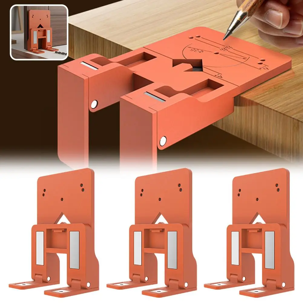 

Магнитная фиксирующая пластина для установки петель, портативный фиксатор, вспомогательный инструмент для монтажа петель на деревянные дверцы шкафов